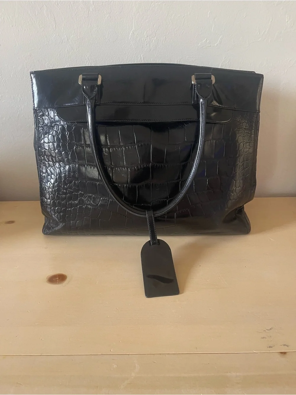 Ann Taylor Factory shiny croc