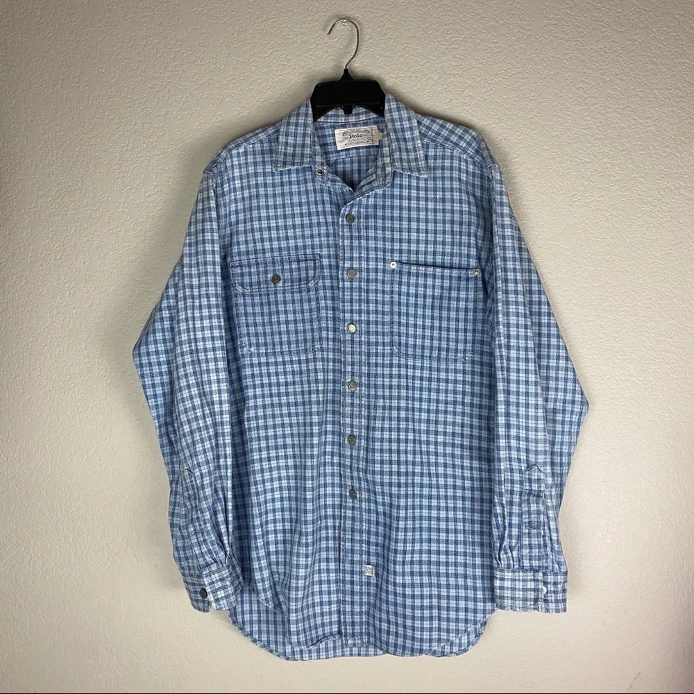 Ralph Lauren Polo Plaid Vintage Button Up Shirt