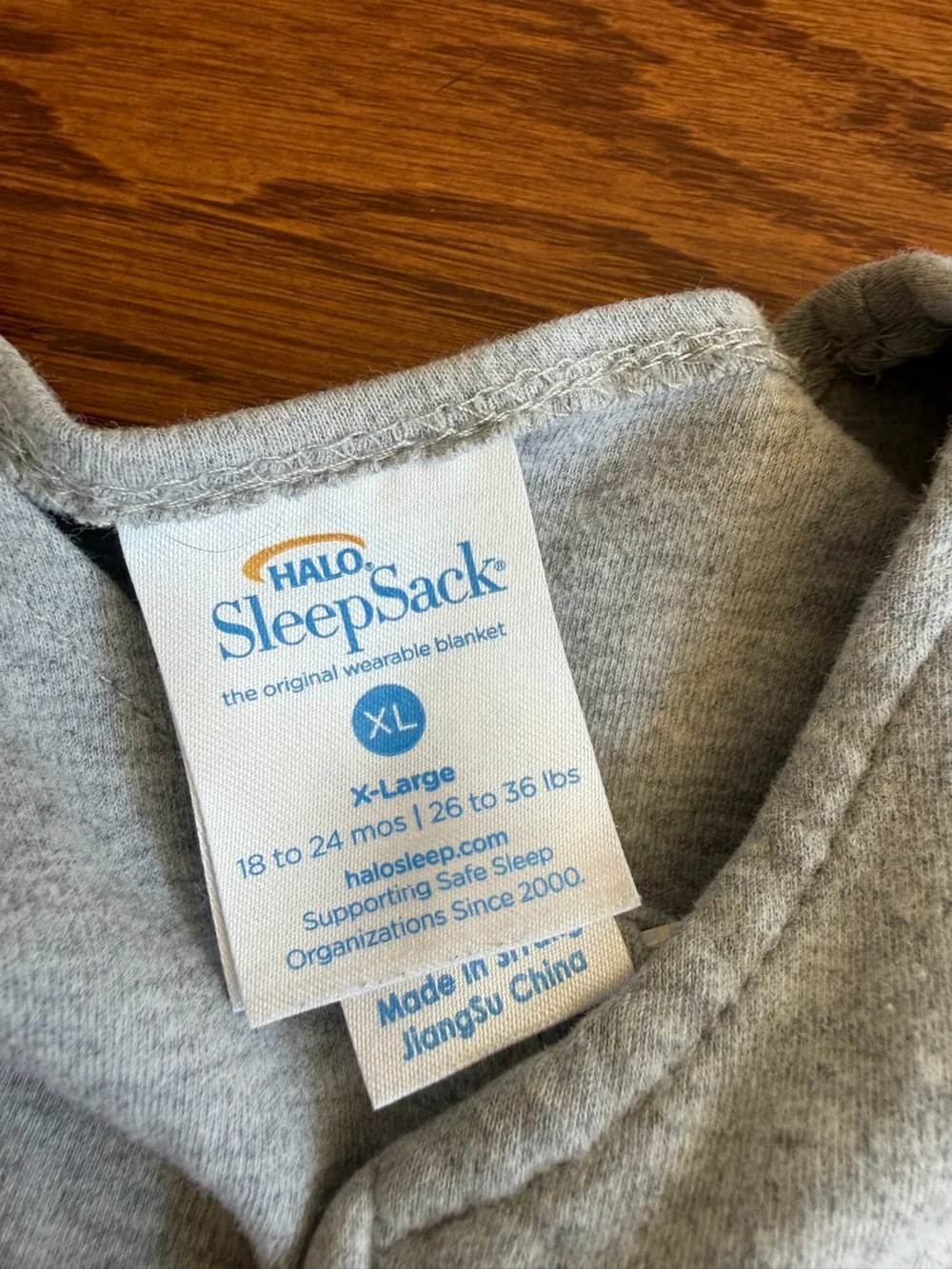 Halo Sleepsack XL Heather Gray Wearable Blanket