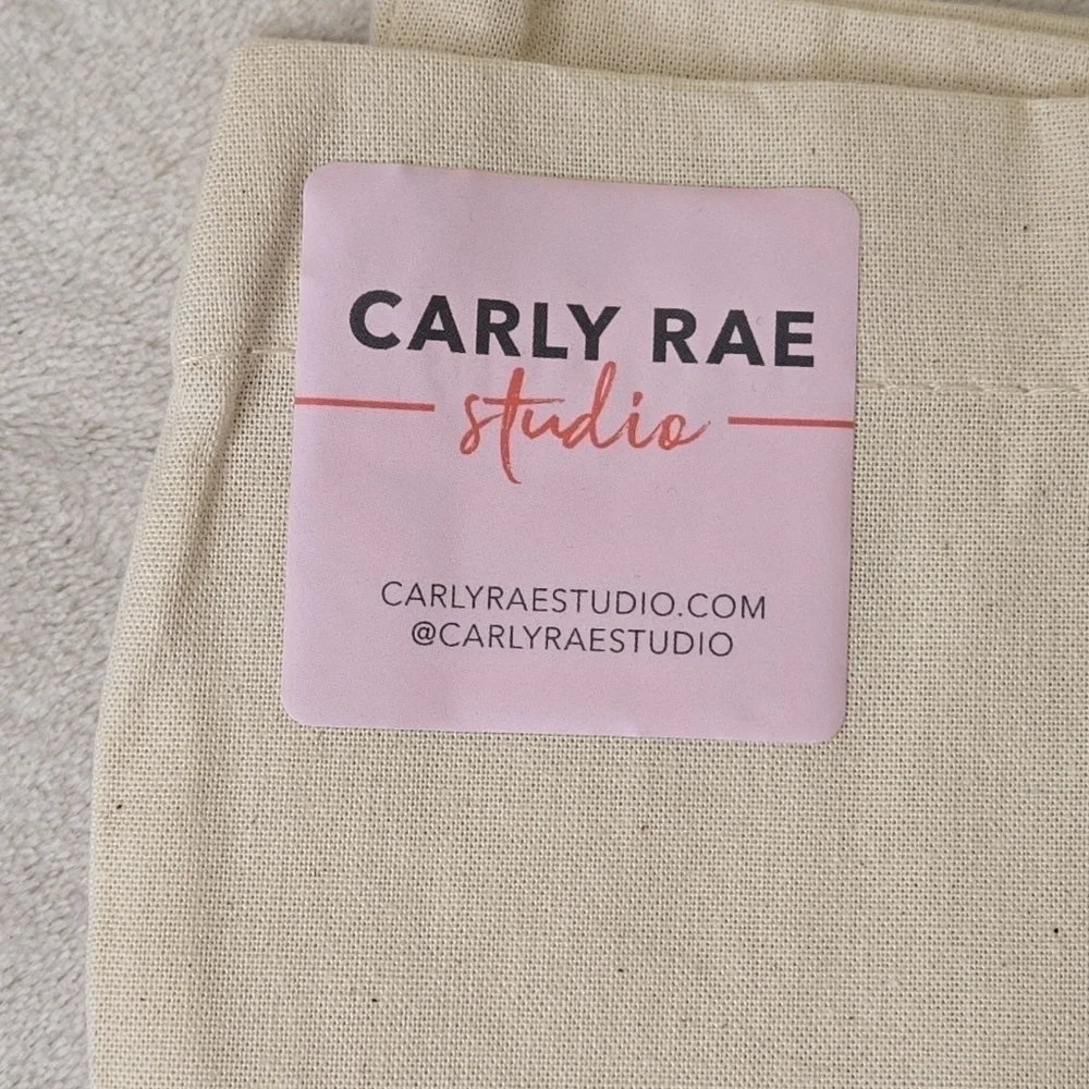 Carly Rae Studio Lightweight Canvas Tote Bag - Wine Theme