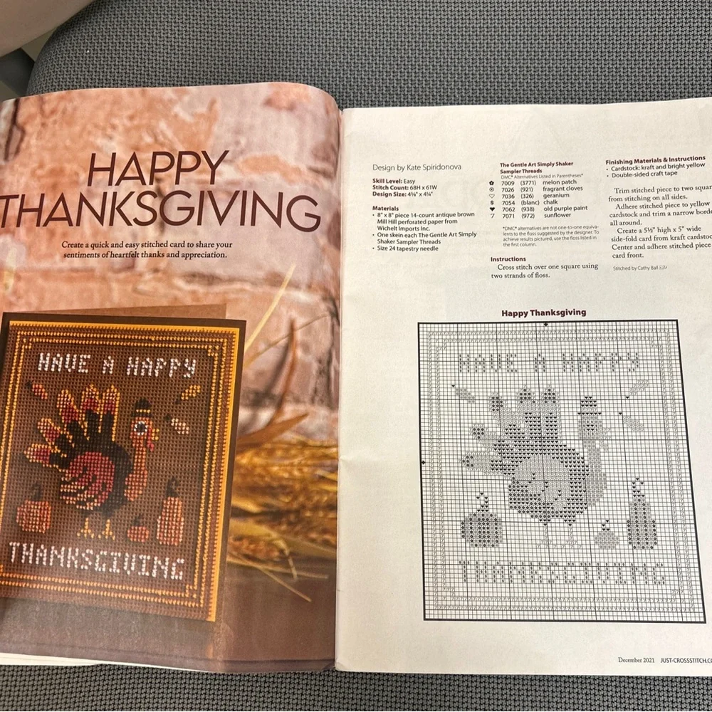 Just Cross Stitch portion thanksgiving