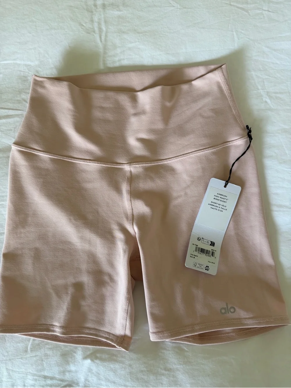 ALO Yoga High-Waist Bike Shorts in Blush