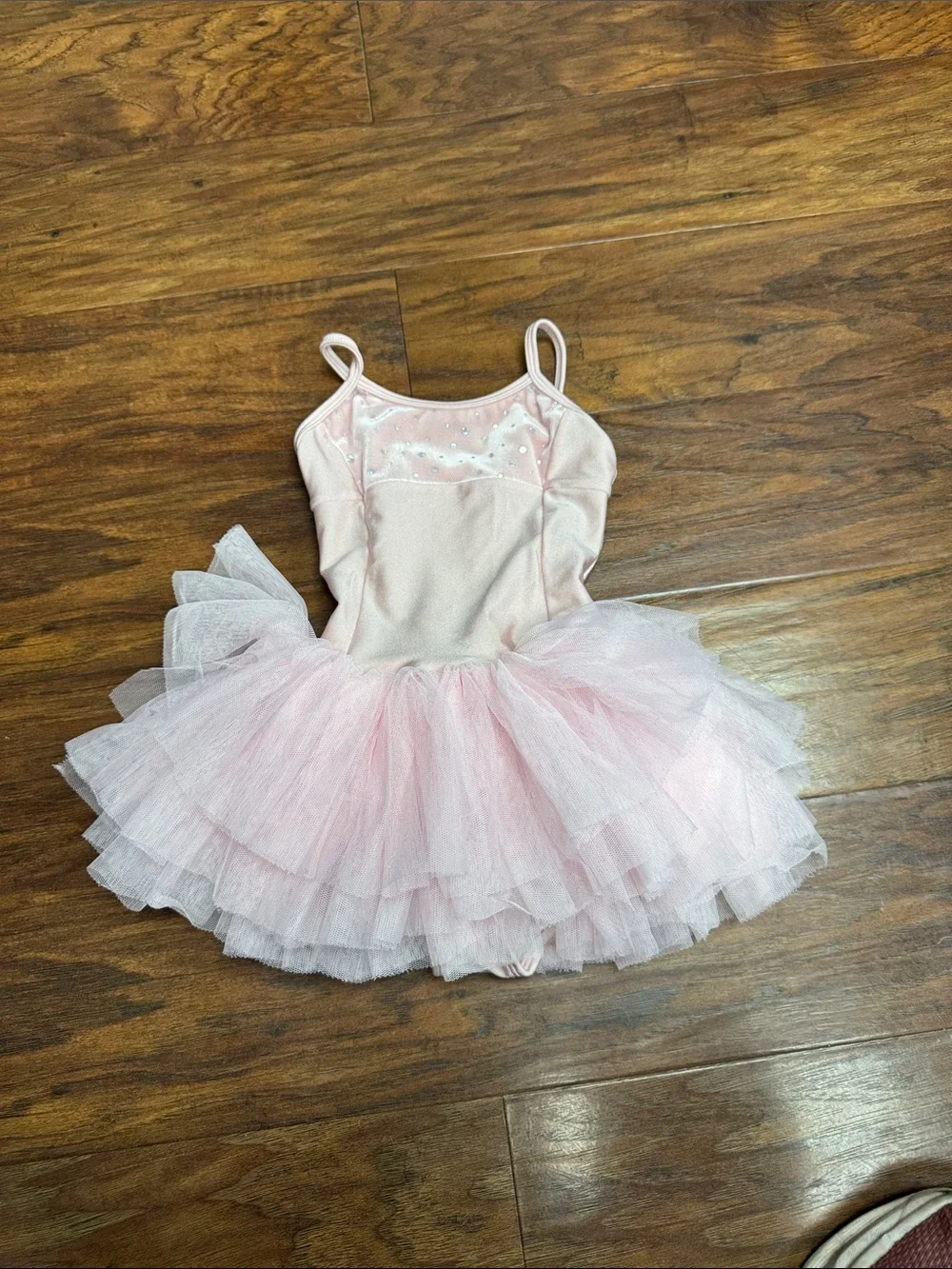 Mirella Light Pink Tulle Ballet Tutu Dress with Sparkle Accents
