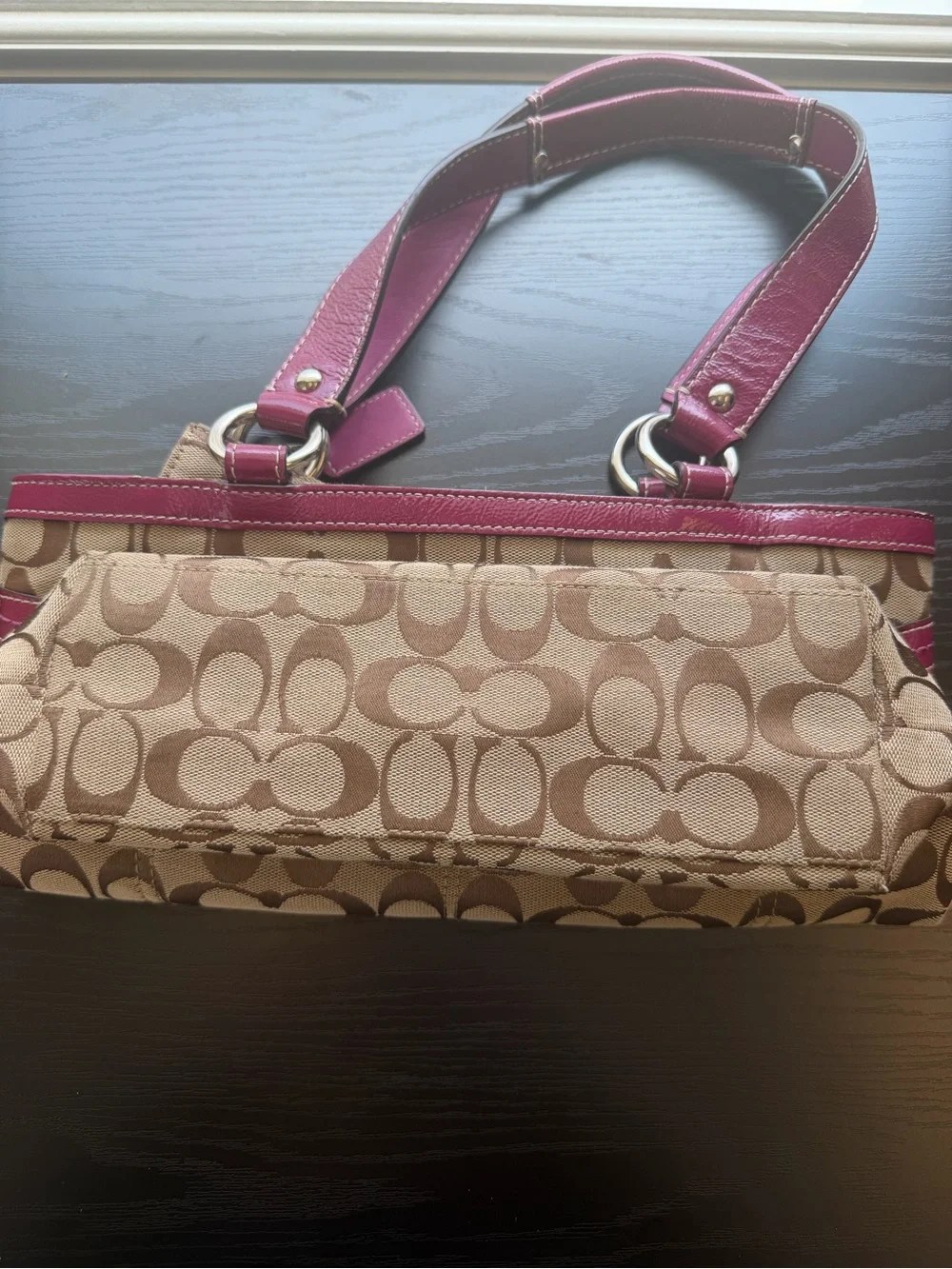 Coach tote signature