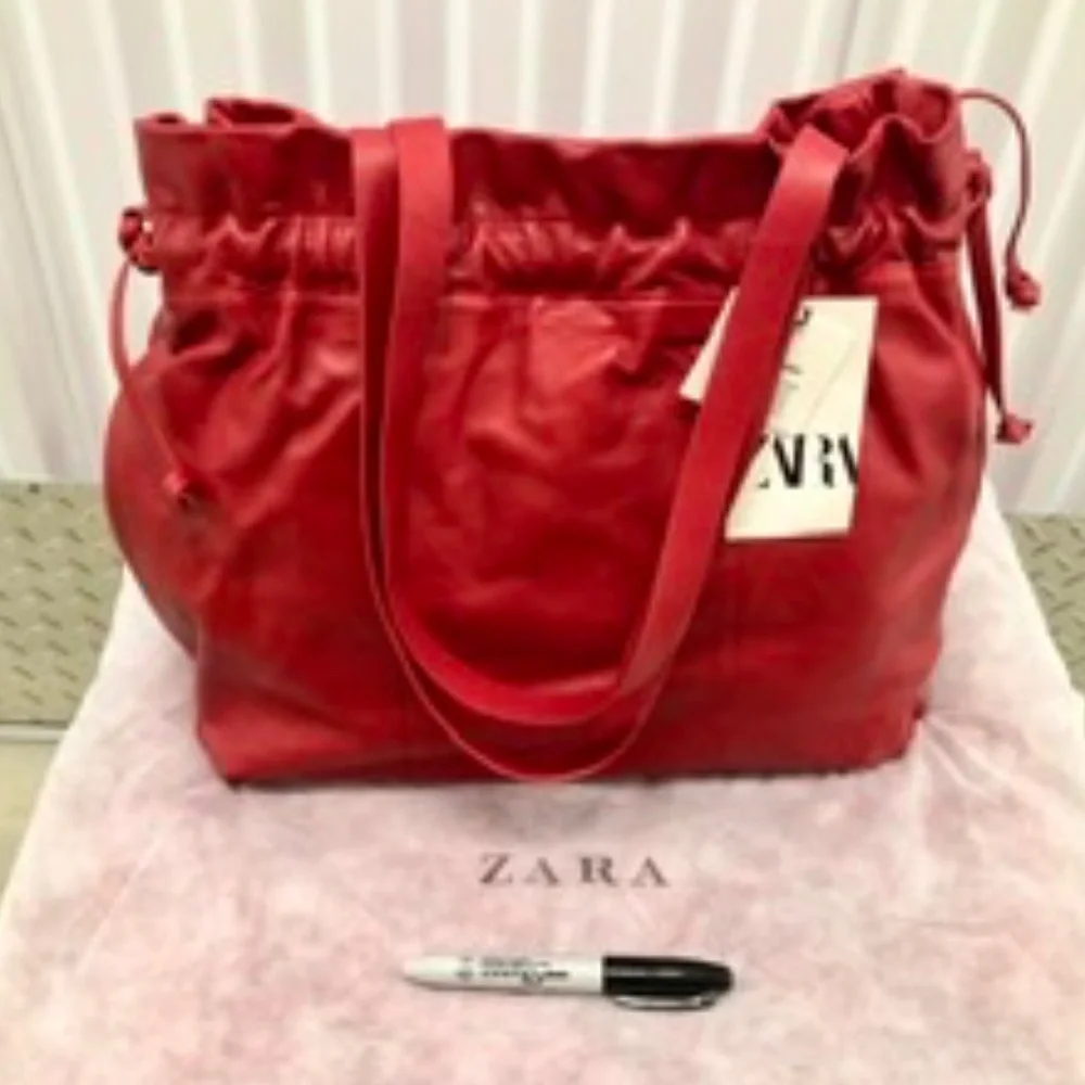 Zara real leather