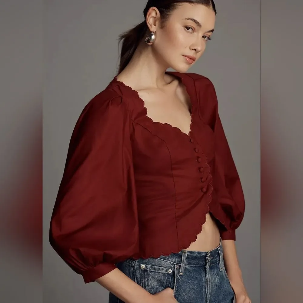 Reformation chic burgundy