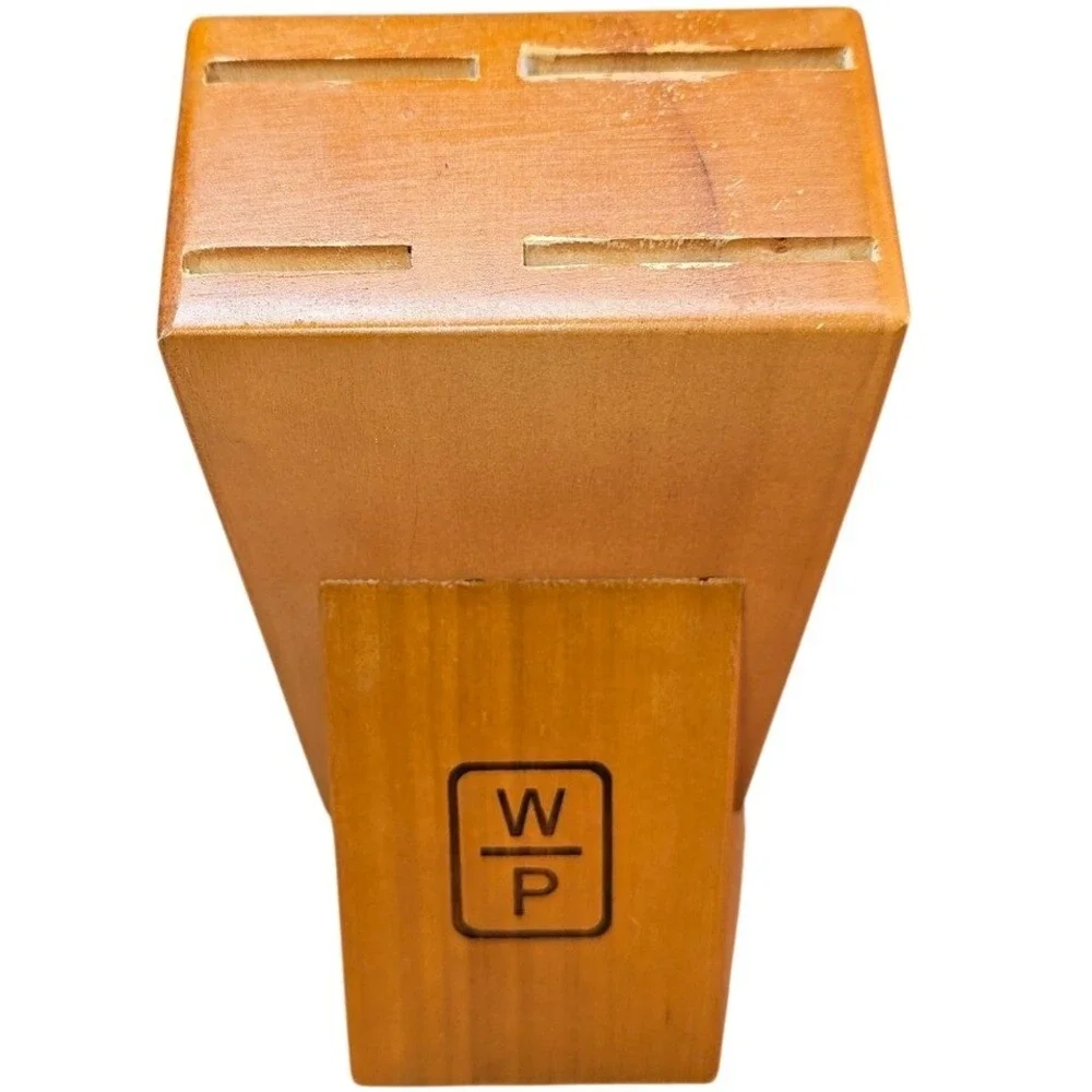 Wolfgang Puck WP Santoku Chef's Knife Set Wood Block‎ Only for 9