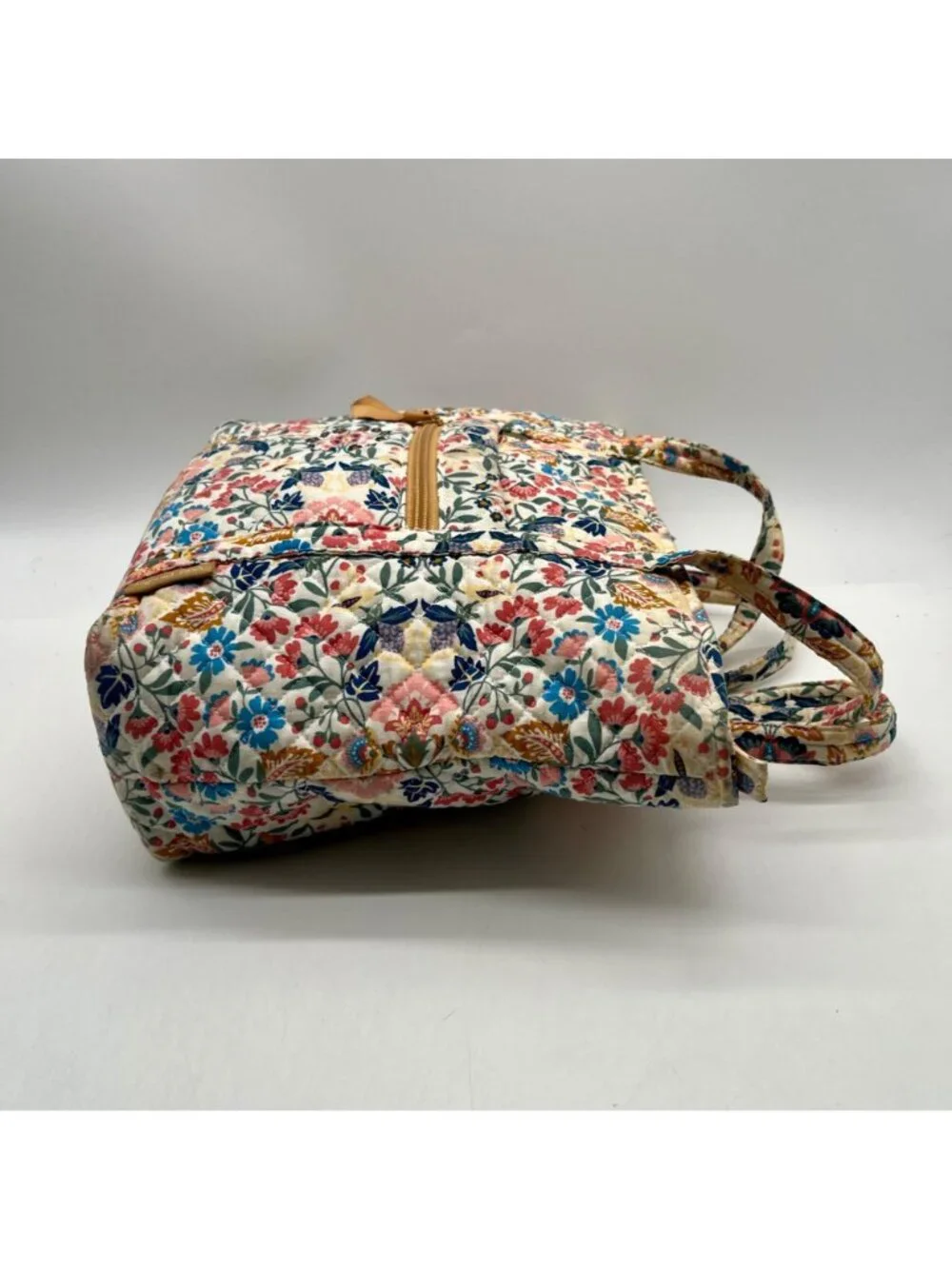Quilted Cotton Multicolored Fabric Tote Bag