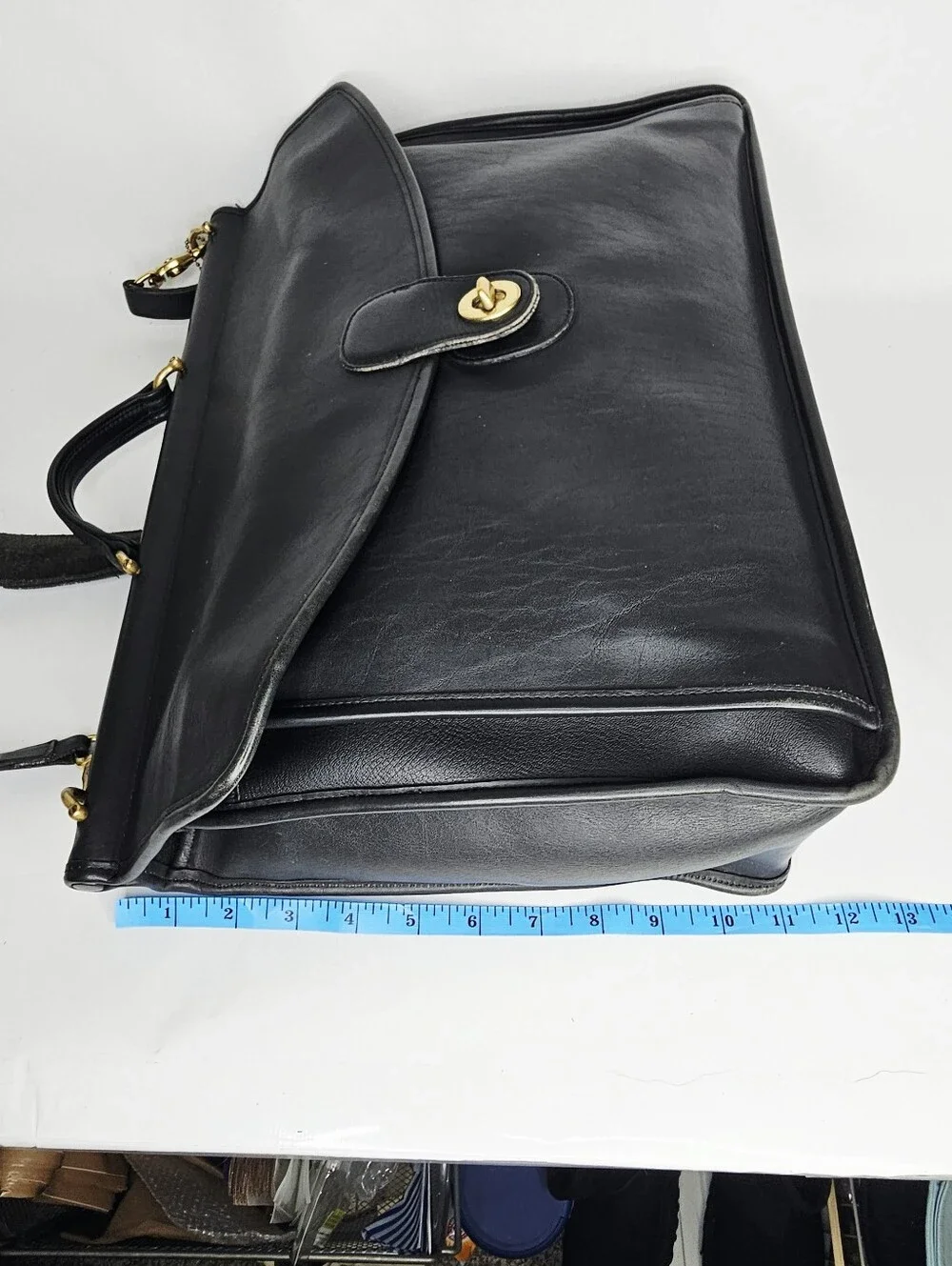 Coach Beekman 1990's Black Leather Briefcase