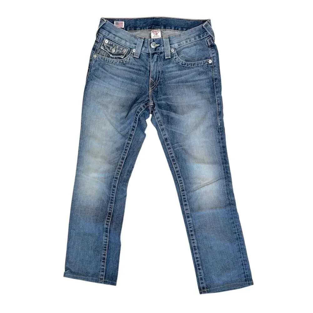 TRUE RELIGION Men’s Ricky Straight Leg Jeans