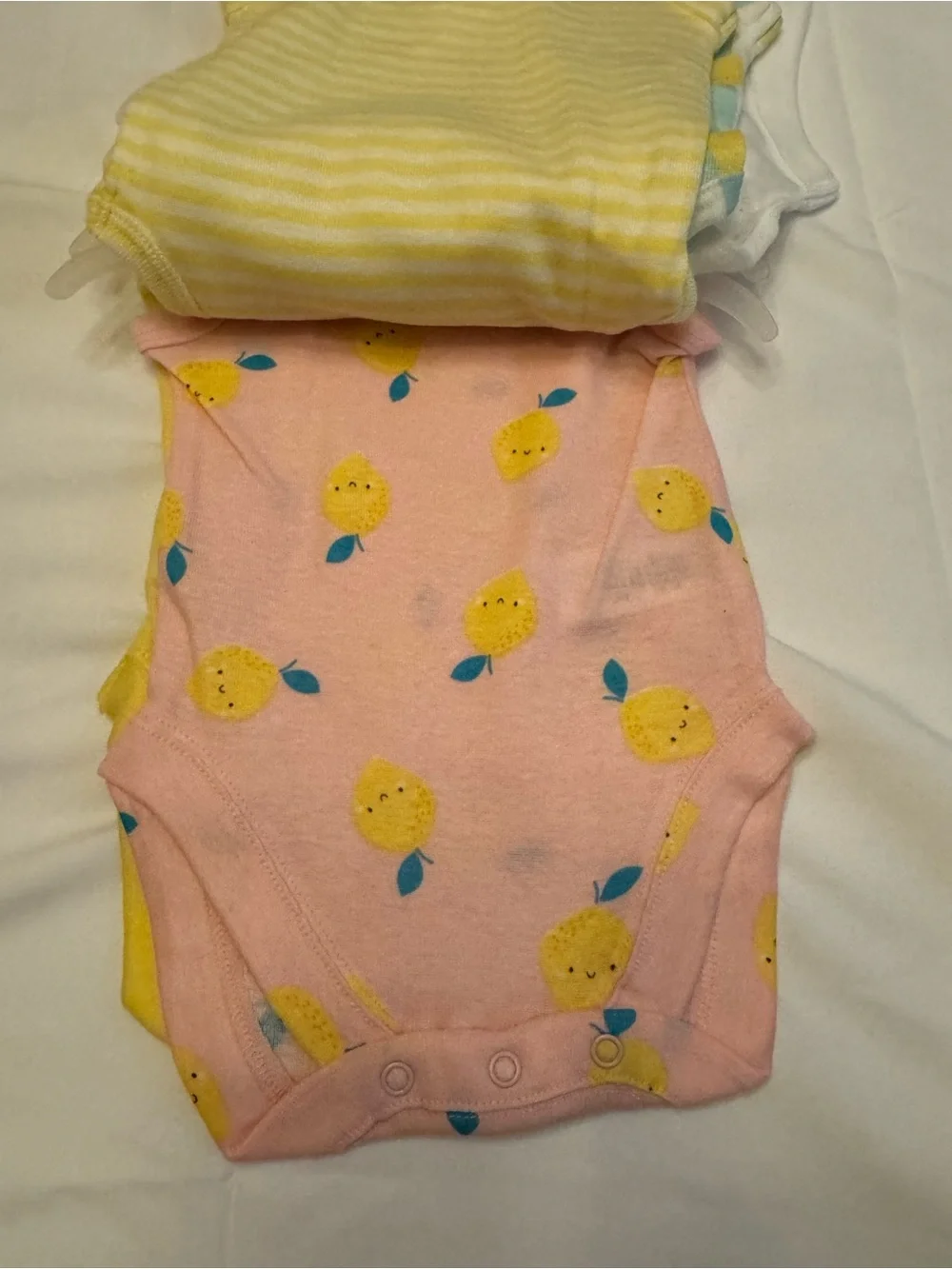 Children’s Place Baby Girl Lemon 5pc Bodysuit Set NWT