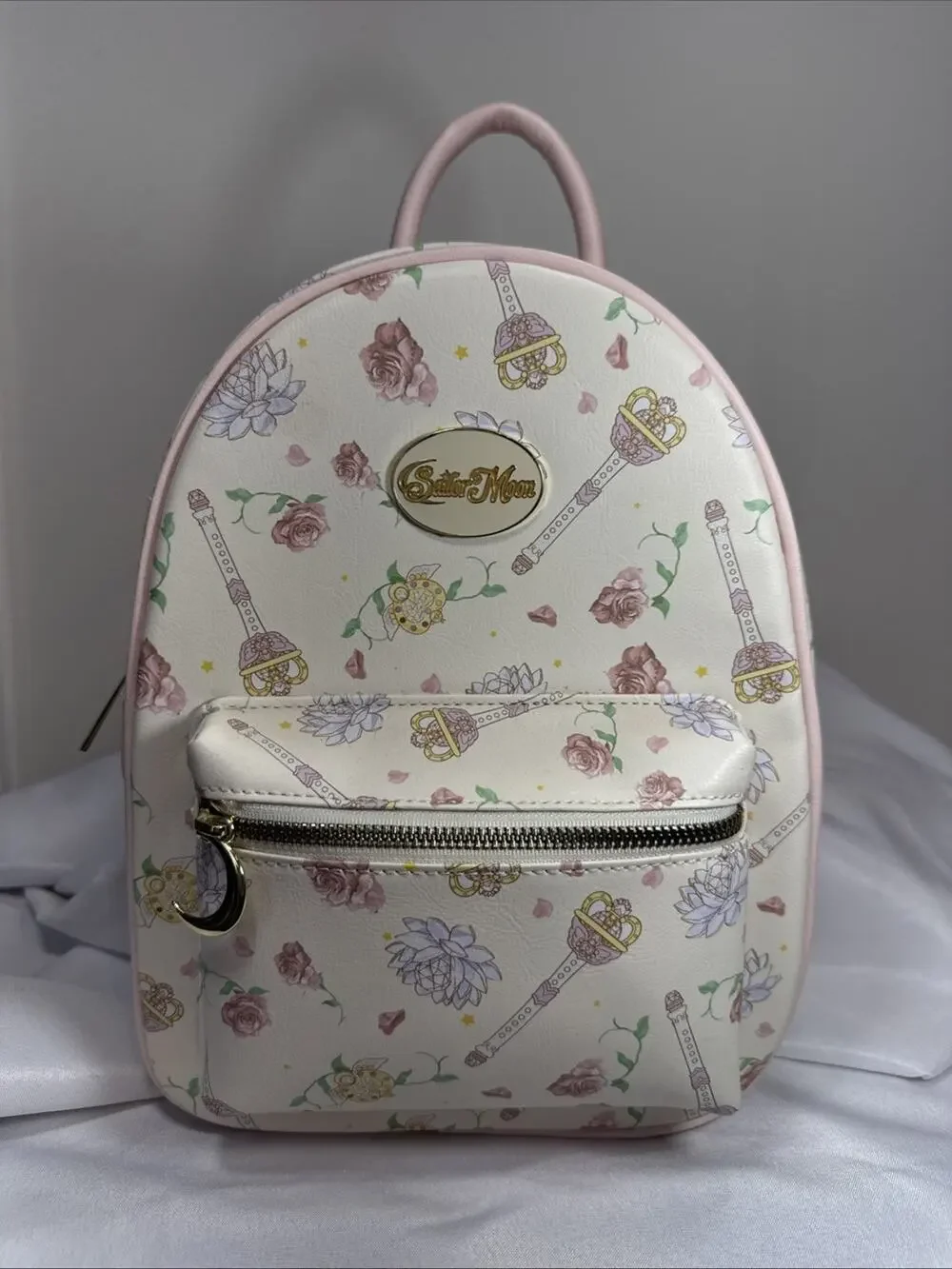 Pretty Guardian Sailor Moon Magic Wand & Flowers Mini Backpack ~ Hot Topic ~ NEW