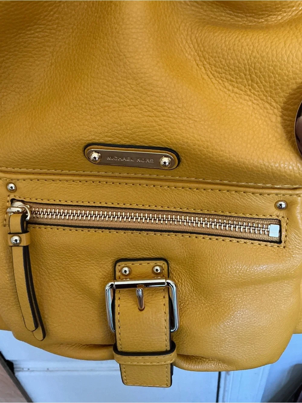 Michael Kors gold strap front
