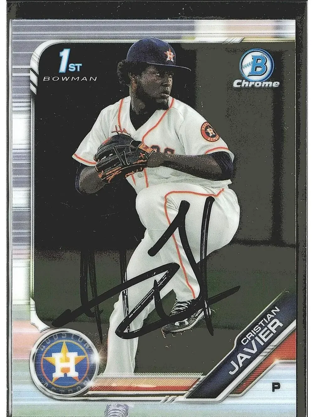 2019 Bowman Chrome #CPA-CJ Cristian Javier Prospects HandSigned