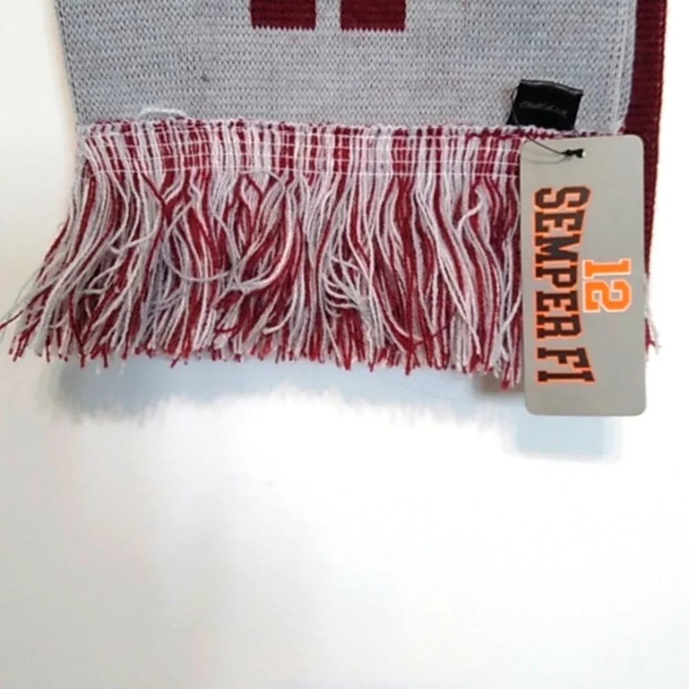 University  of Alabama -Maroon and Gray Striped Scarf