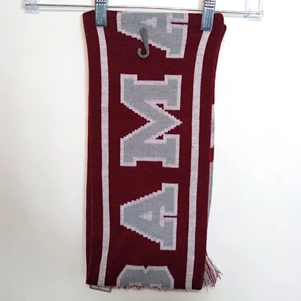 University  of Alabama -Maroon and Gray Striped Scarf