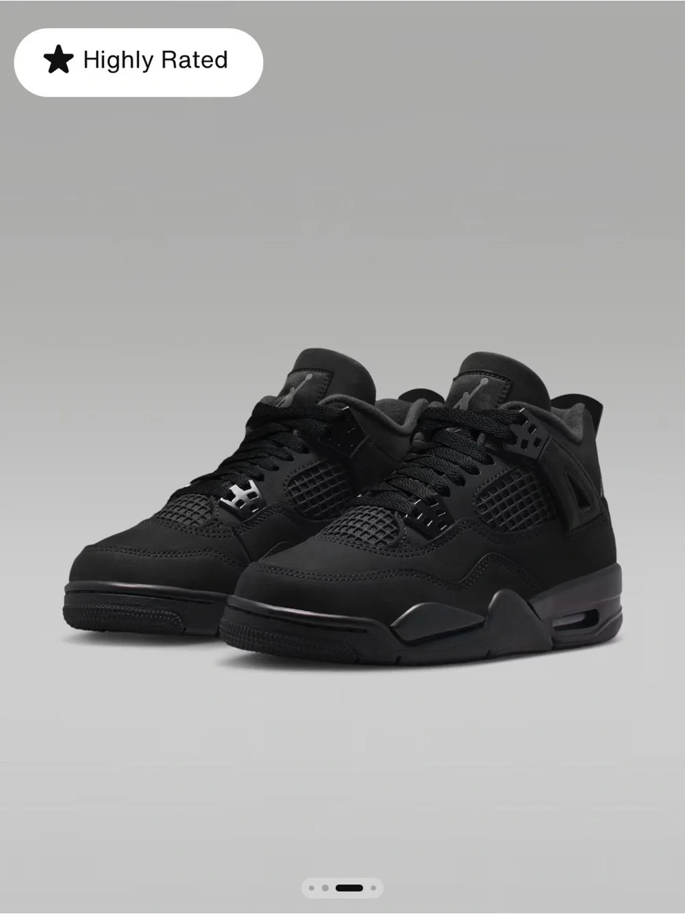 Air Jordan 4 Retro “Black Cat” preschool