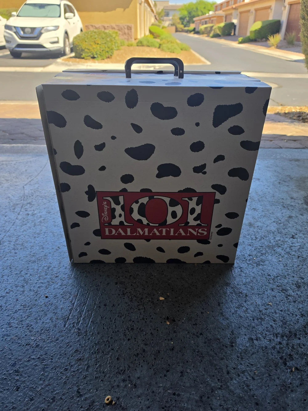 Disney 101 Dalmatians Storage Box - Black & White with Red Logo