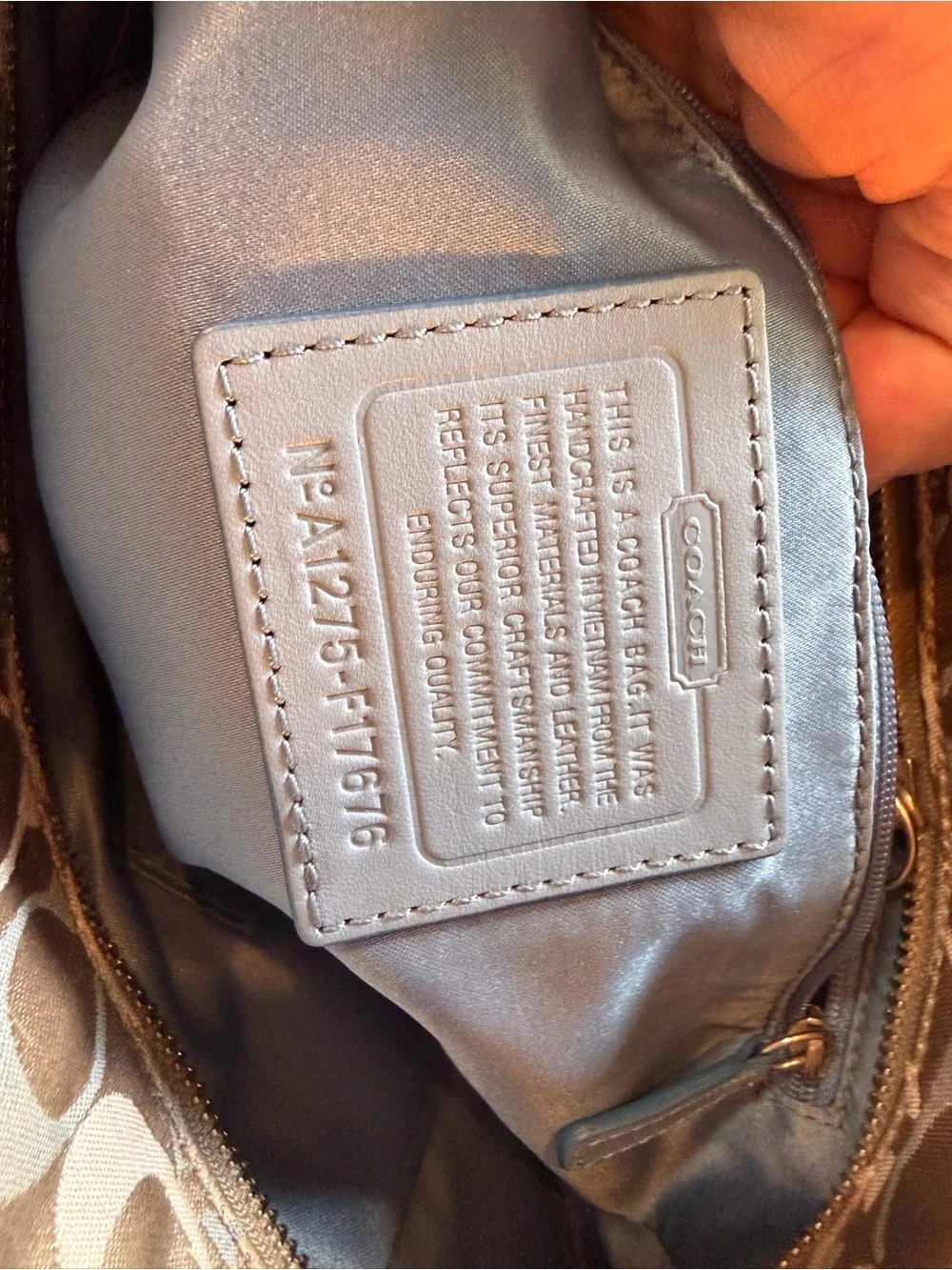Coach shoulder tote