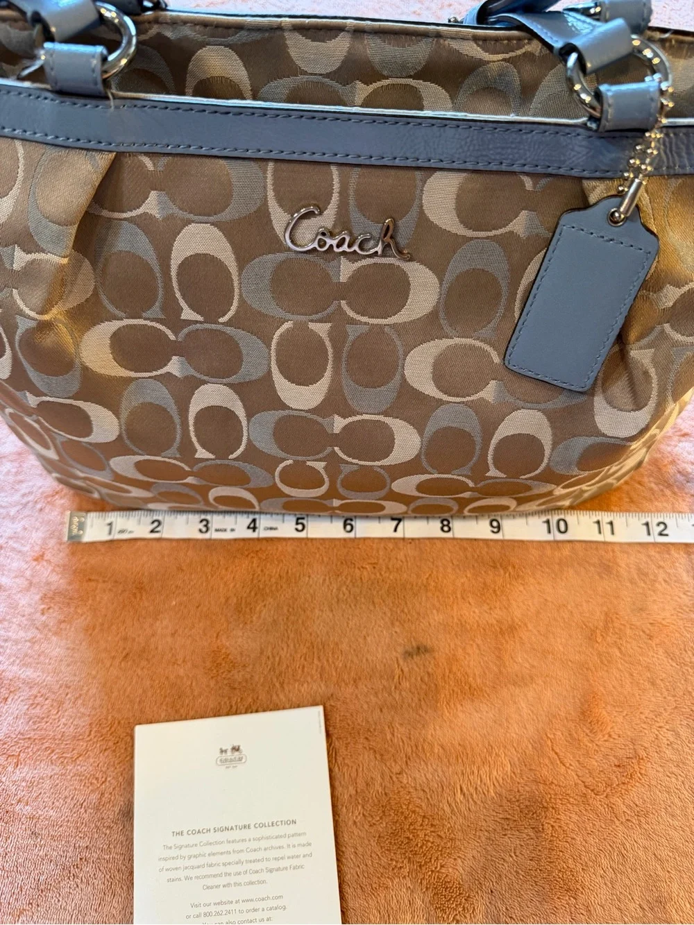 Coach shoulder tote