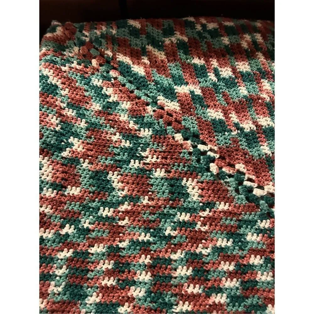 None crochet throw