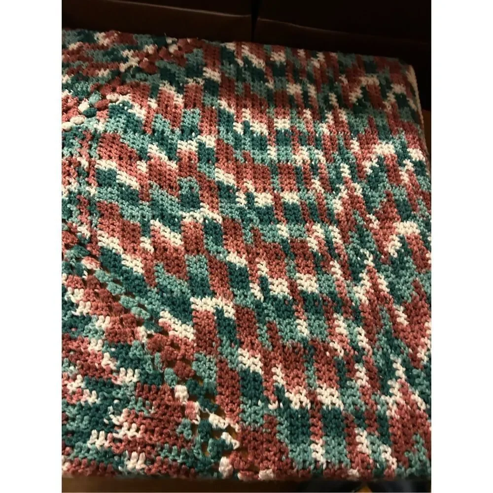 None crochet throw