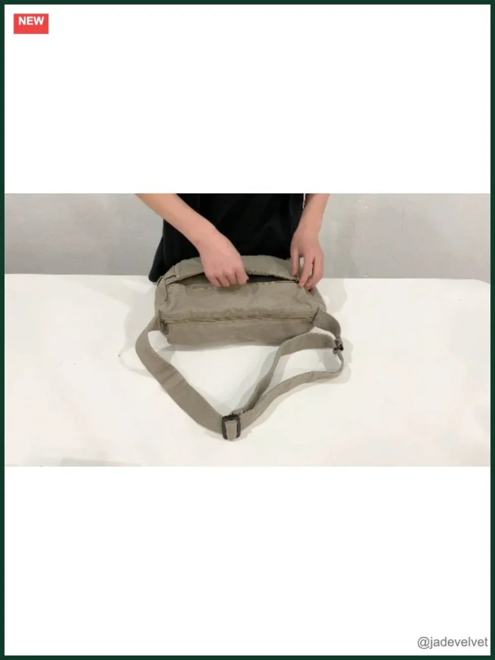 Large Canvas Messenger Bag Tote Crossbody Purse with Pockets
