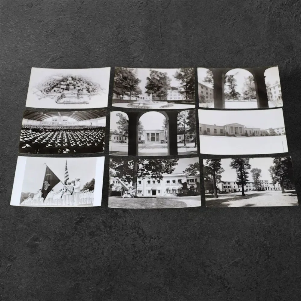 Vintage US Merchant Marine Academy Kings Point NY Postcard Set of 9 Unused