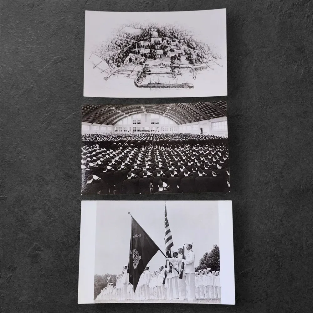 Vintage US Merchant Marine Academy Kings Point NY Postcard Set of 9 Unused