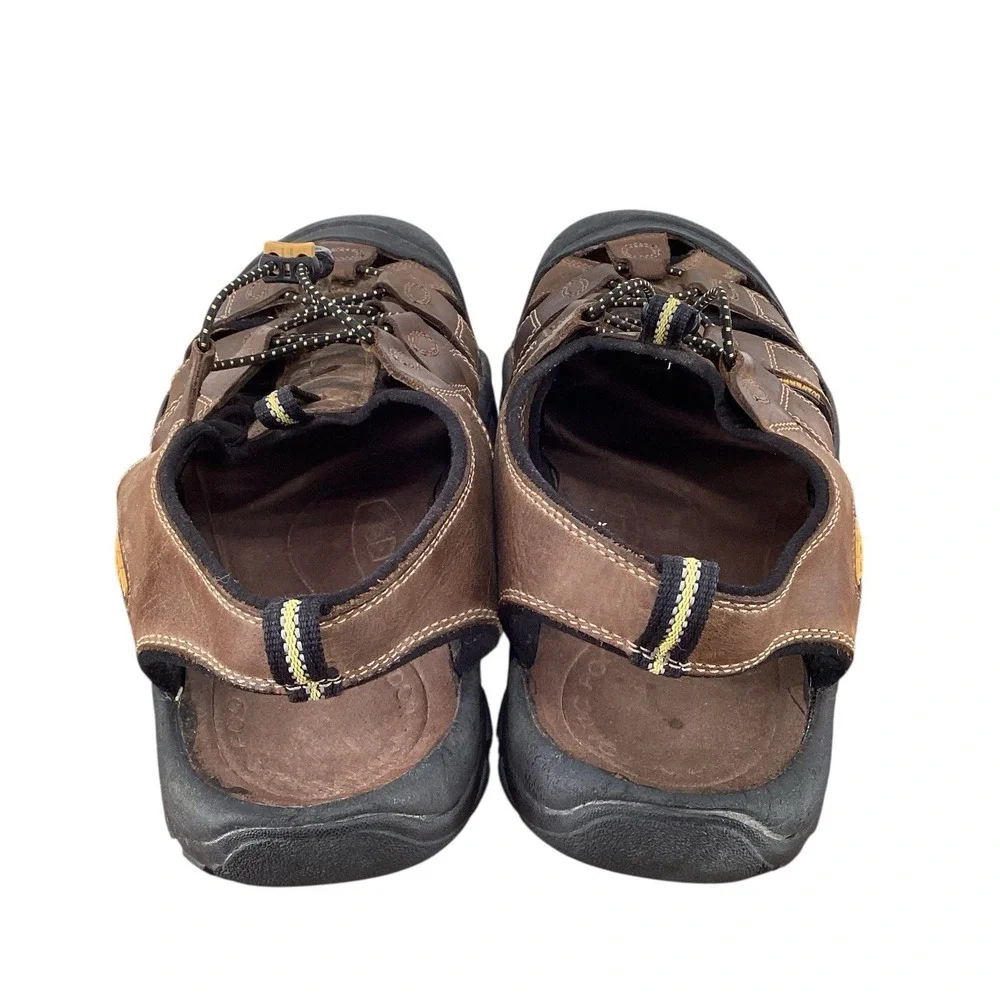 KEEN Newport M Bison Brown Leather  Men's Sz 11.5 Waterproof‎ Hiking Sandal