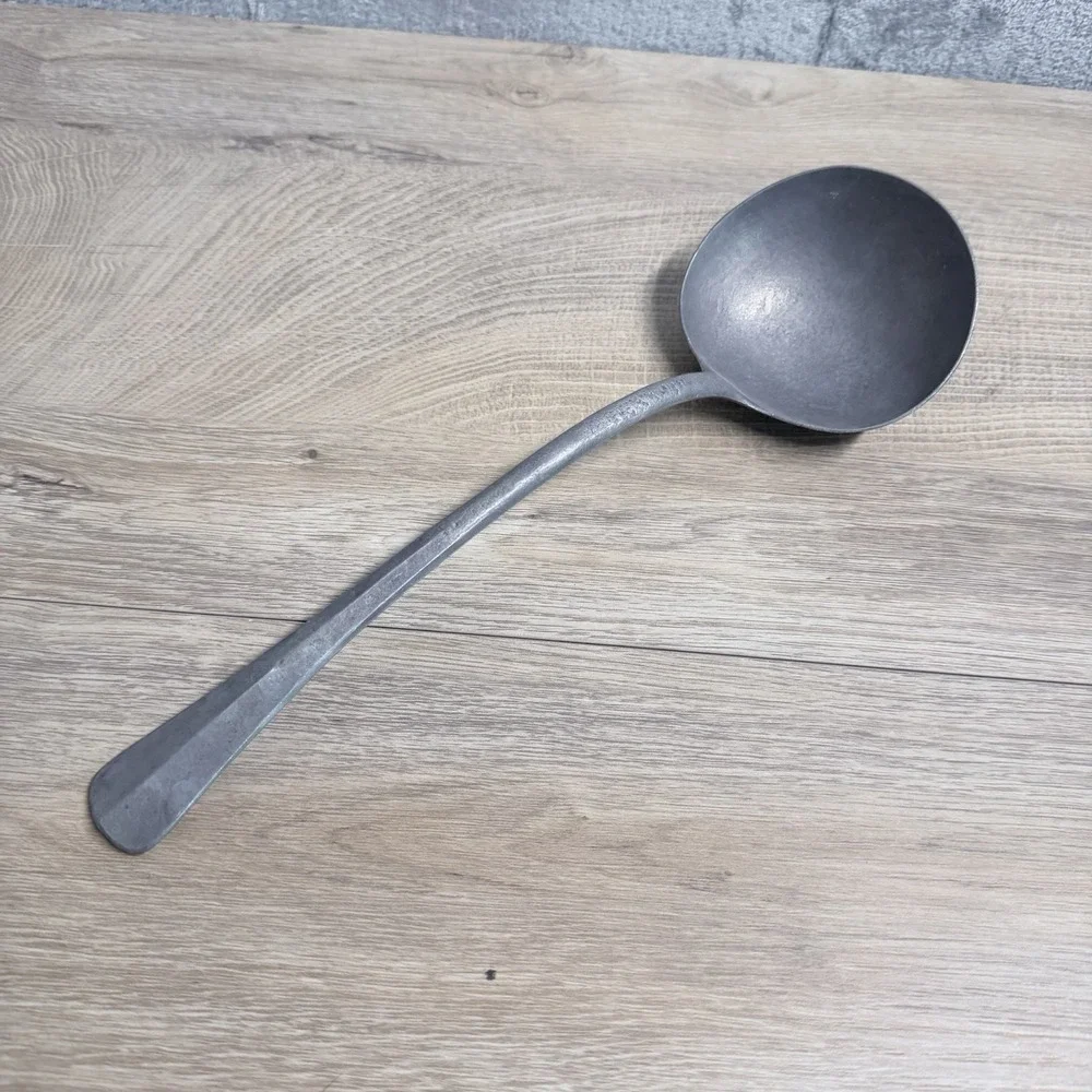 Vintage Made In Ghana Handcrafted Soup Ladle Rustic Primitive Kitchen Decor‎
