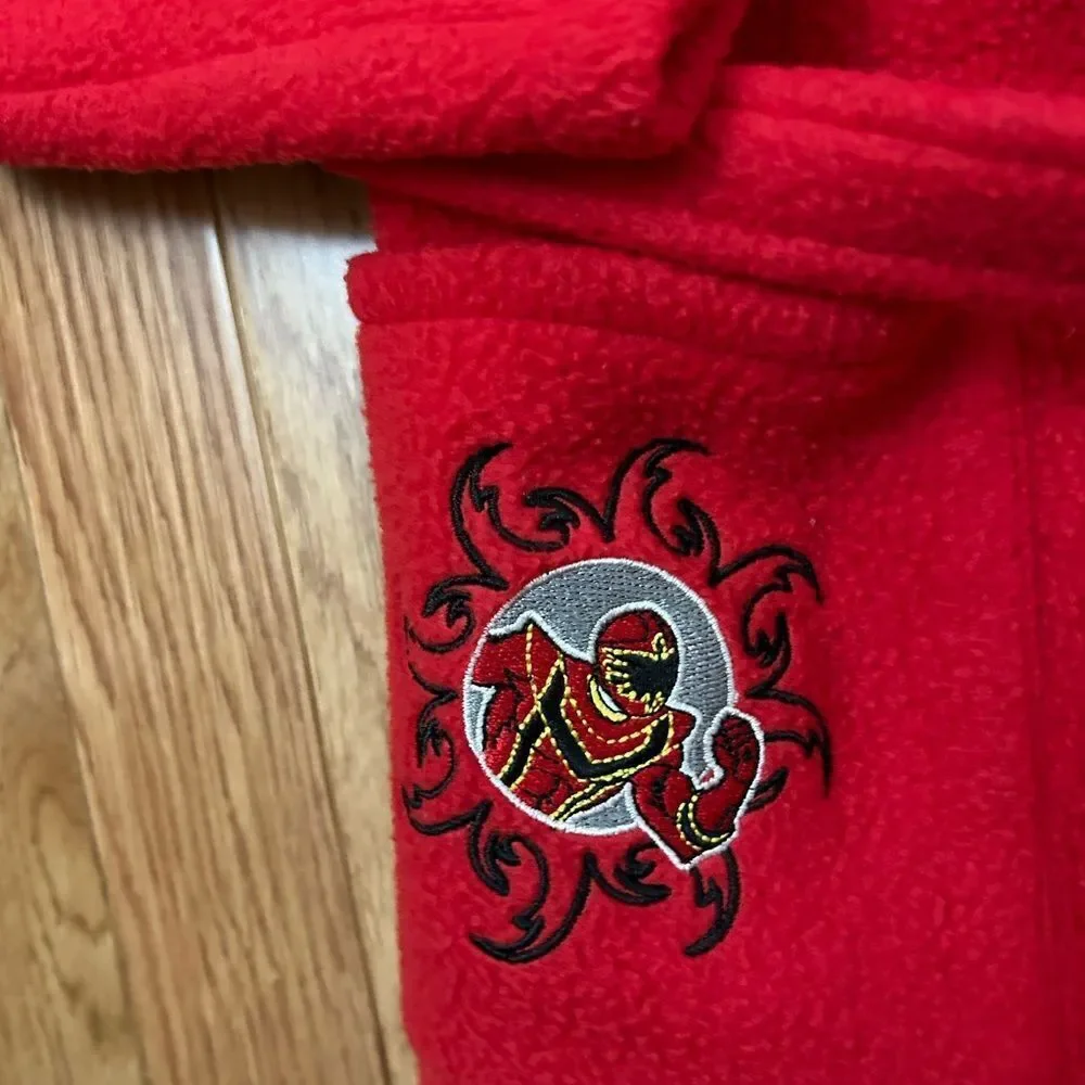Y2K Disney Shopping Kids Power Rangers Fleece Robe