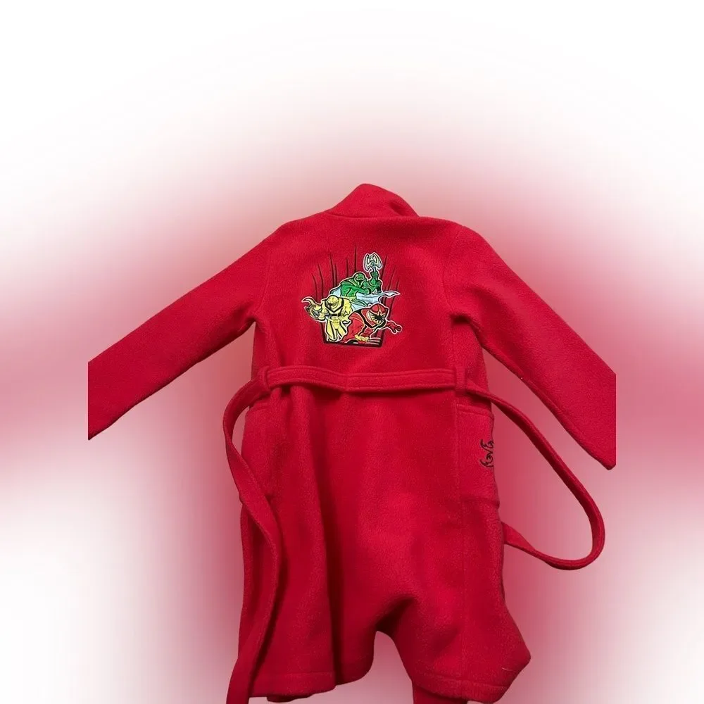 Y2K Disney Shopping Kids Power Rangers Fleece Robe