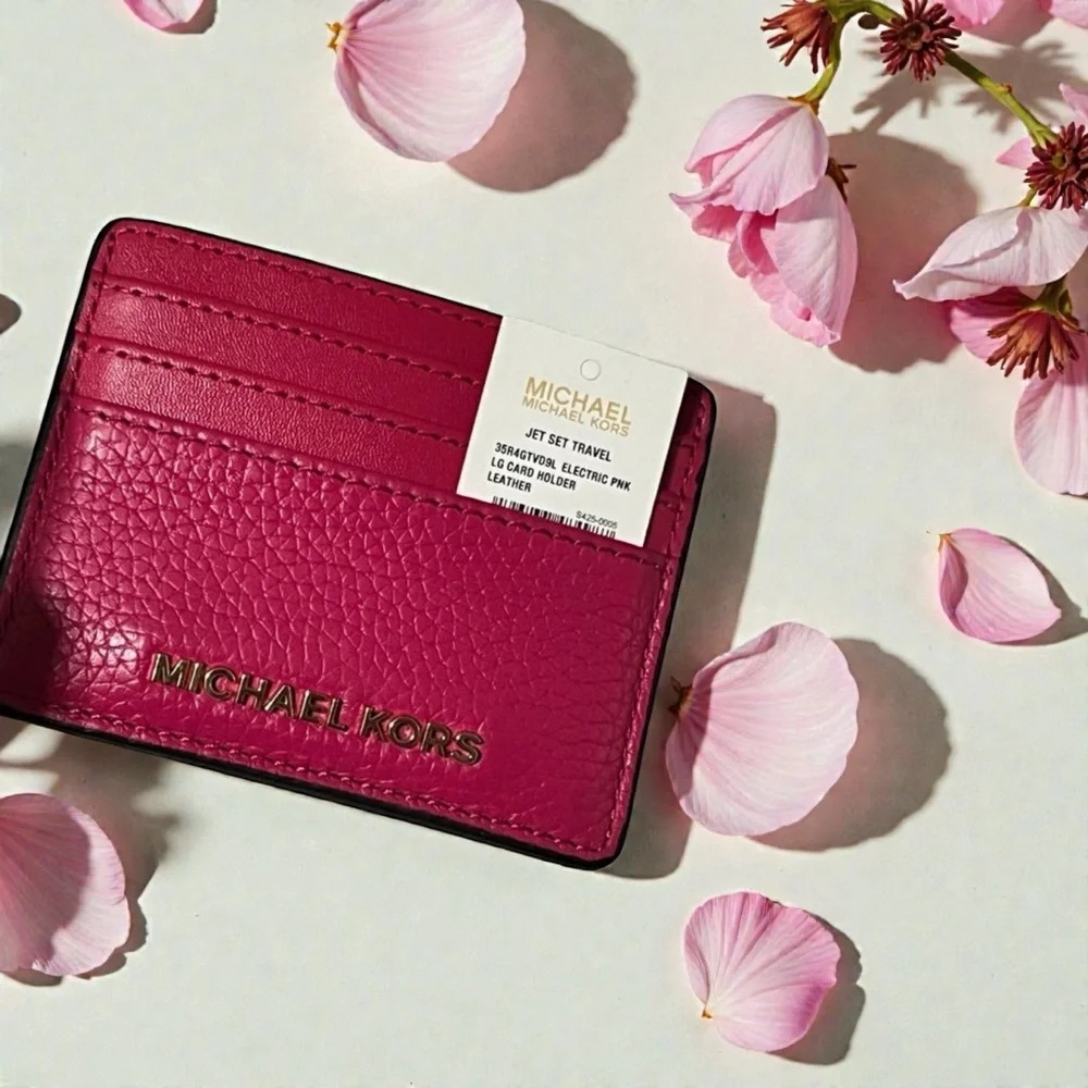 NWT Michael Kors Pink Card Holder