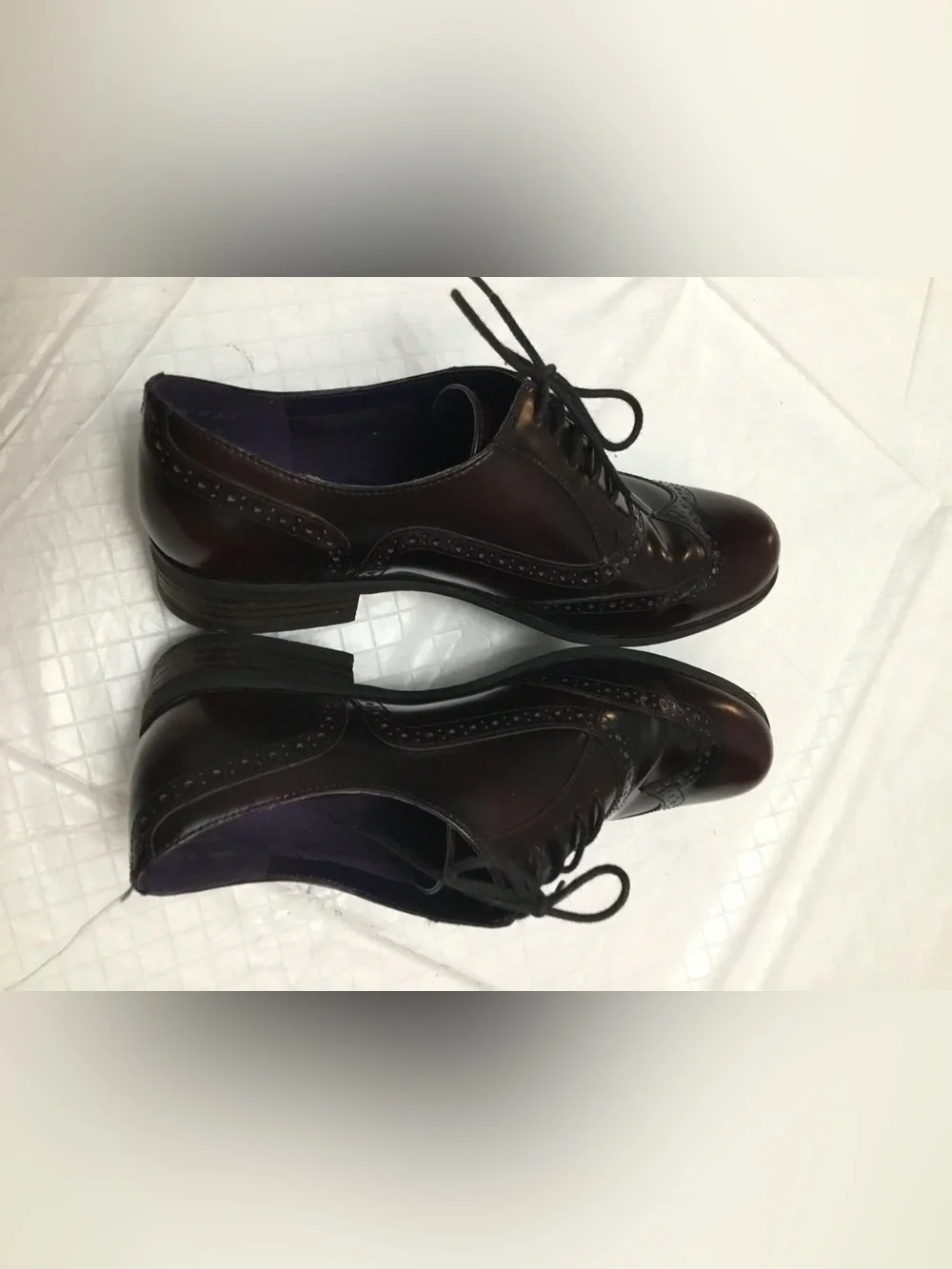 Clarks polished brown