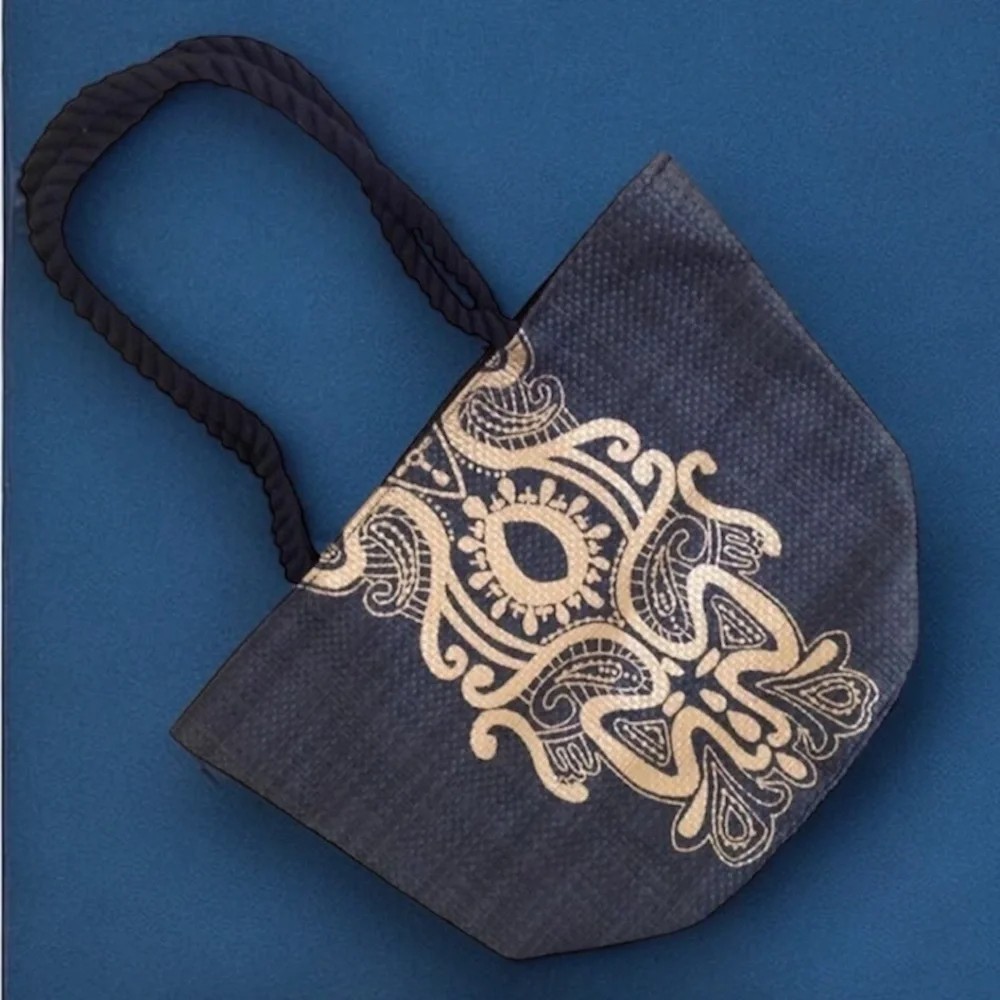 Laura Geller Gold & Black Tote / Bag. Brand New. Very Cute!