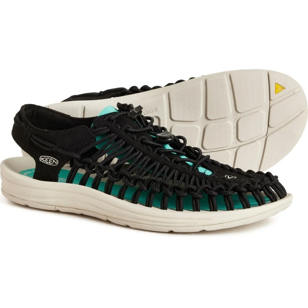 Keen Uneek Black/Silver Waterfront‎ Sandal Men's  Size 8.5 NEW!!!