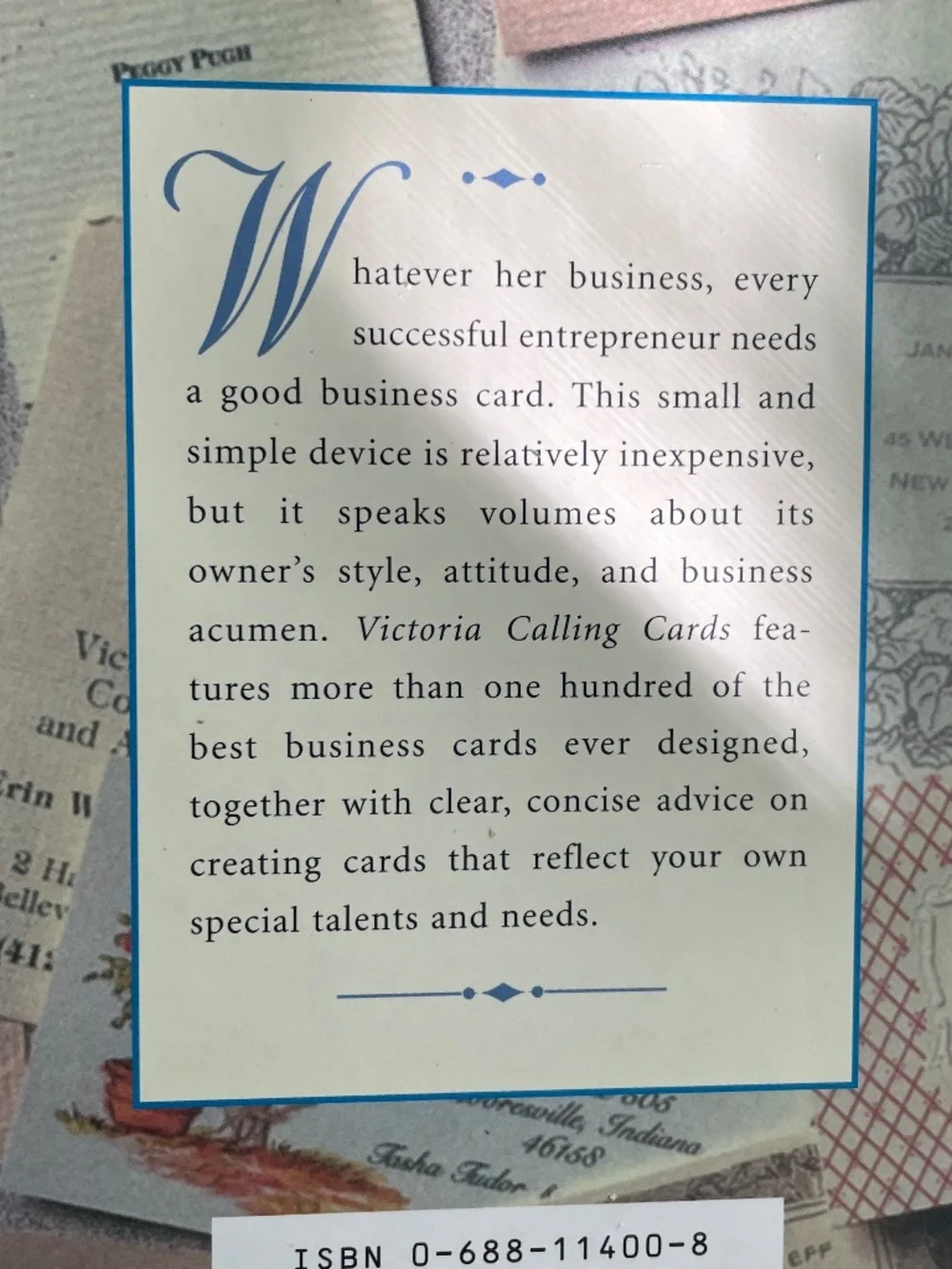 Victoria: Calling Cards - Business and Calling Card Design - Hardbound Book