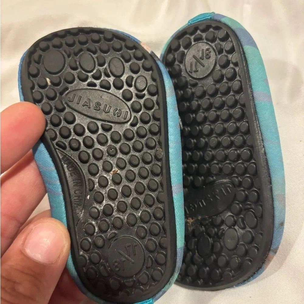 Infant baby Blue Monster shark water Shoes- see measurements for sizing