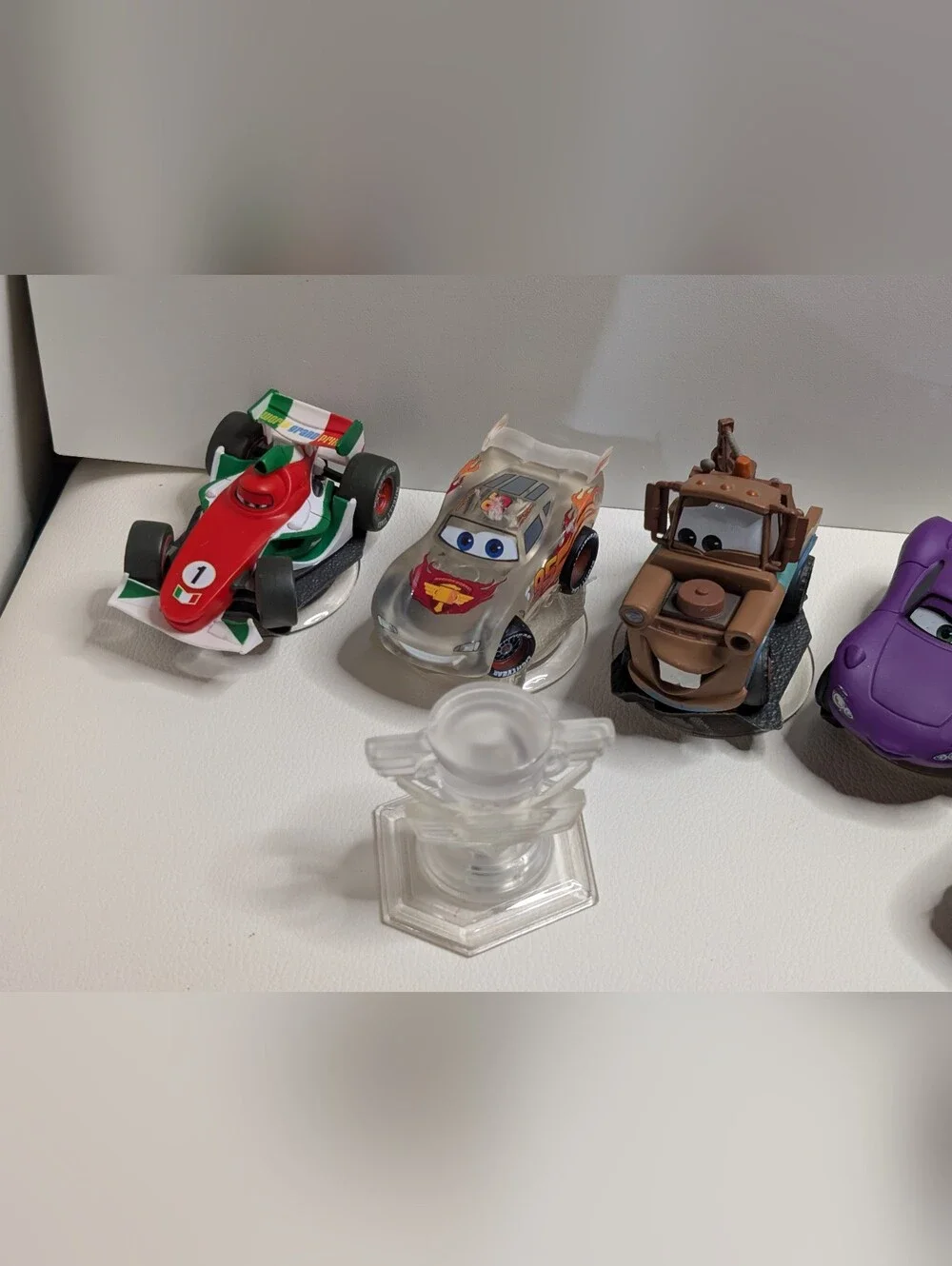 DISNEY INFINITY Lightning McQueen/Holley/Francesco/Mater Figure Lot 6 Playset