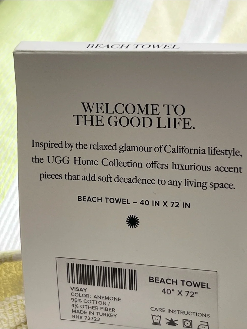 UGG striped towel