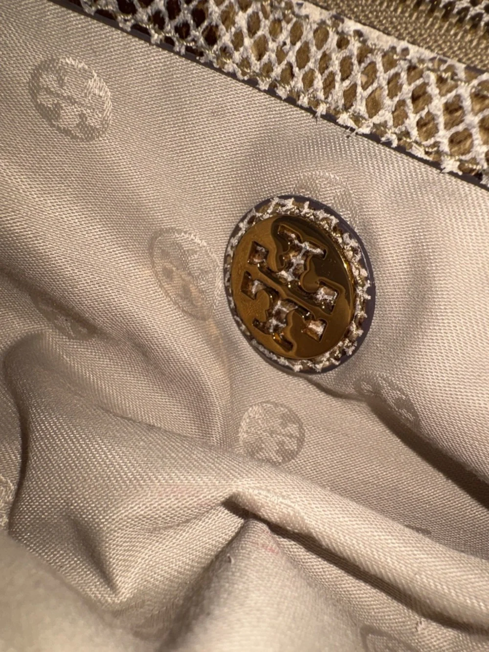 Tory Burch embossed leather