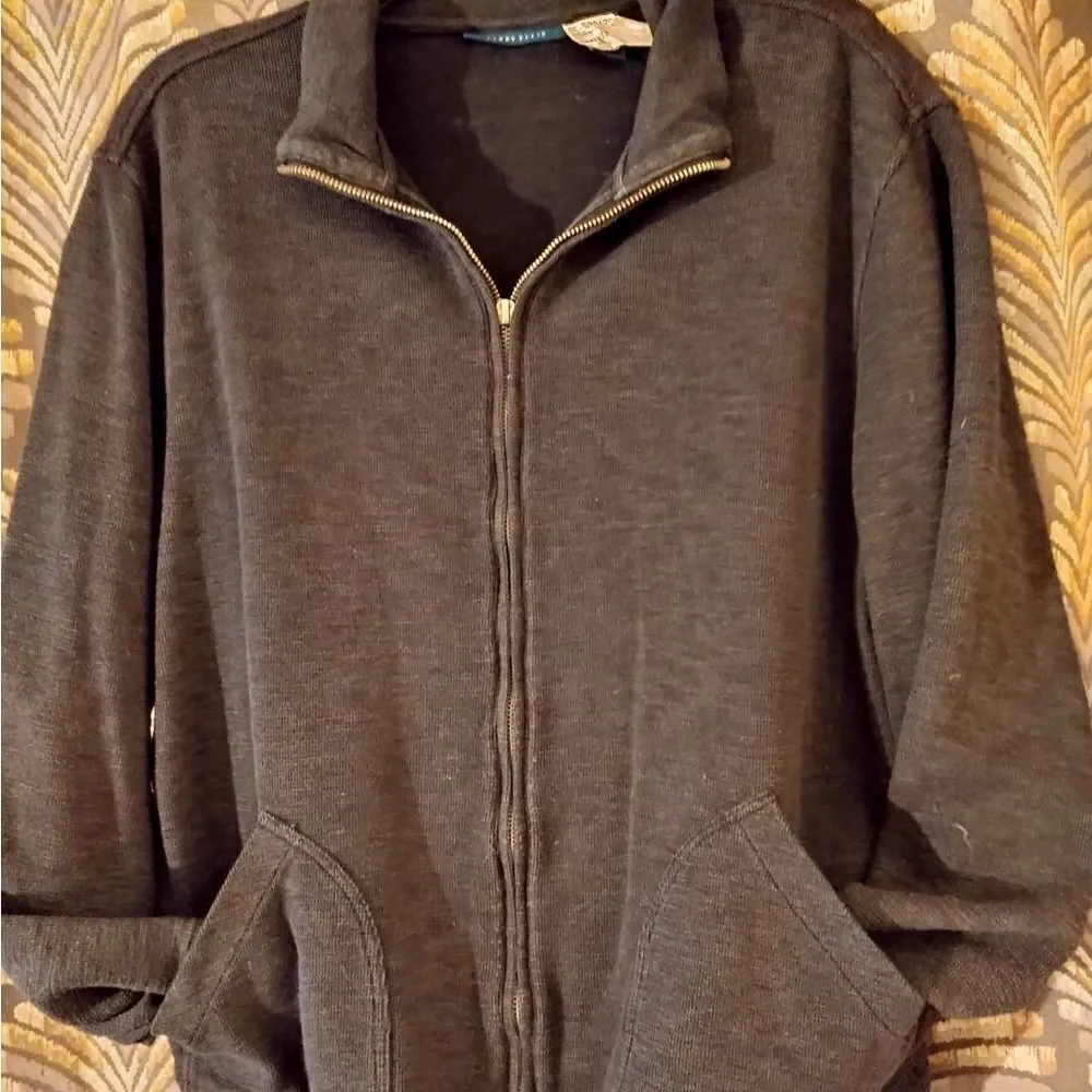 Perry Ellis Heathered Knit Jacket