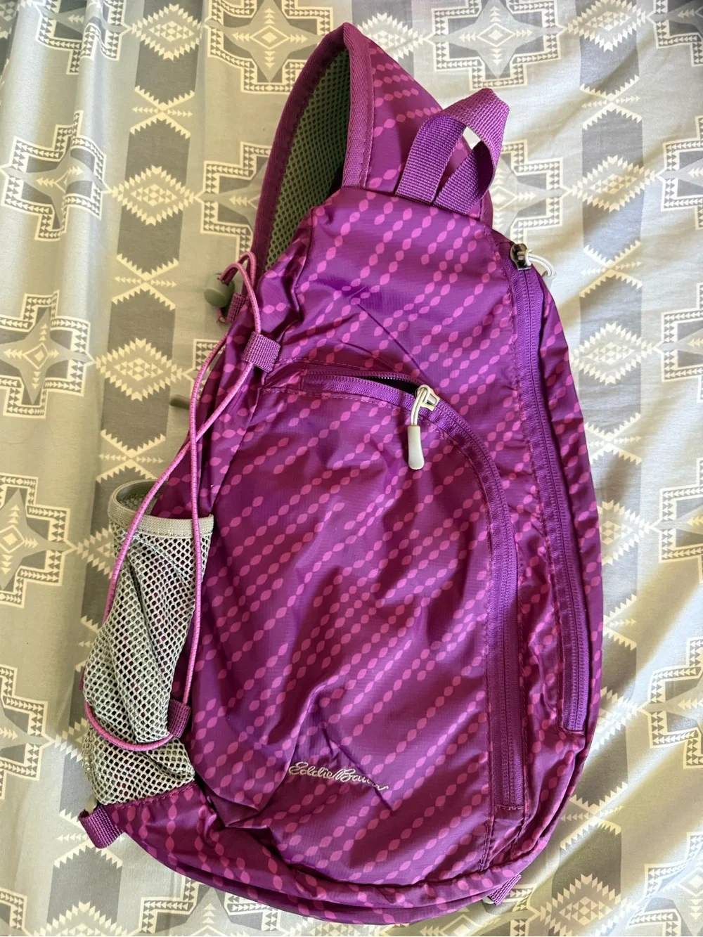 Eddie Bauer Purple Sling Backpack