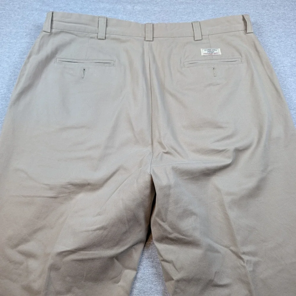 Polo Ralph Lauren Philip Pant Mens 38x32 Tan Khaki Classic Chino Cotton Straight