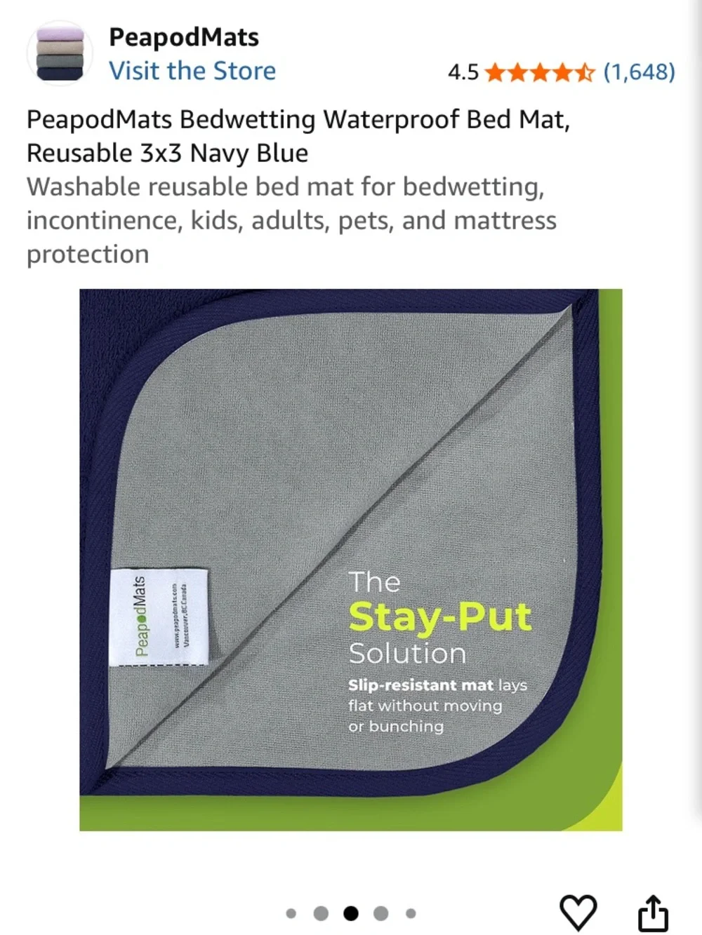 Peapod navy blue
