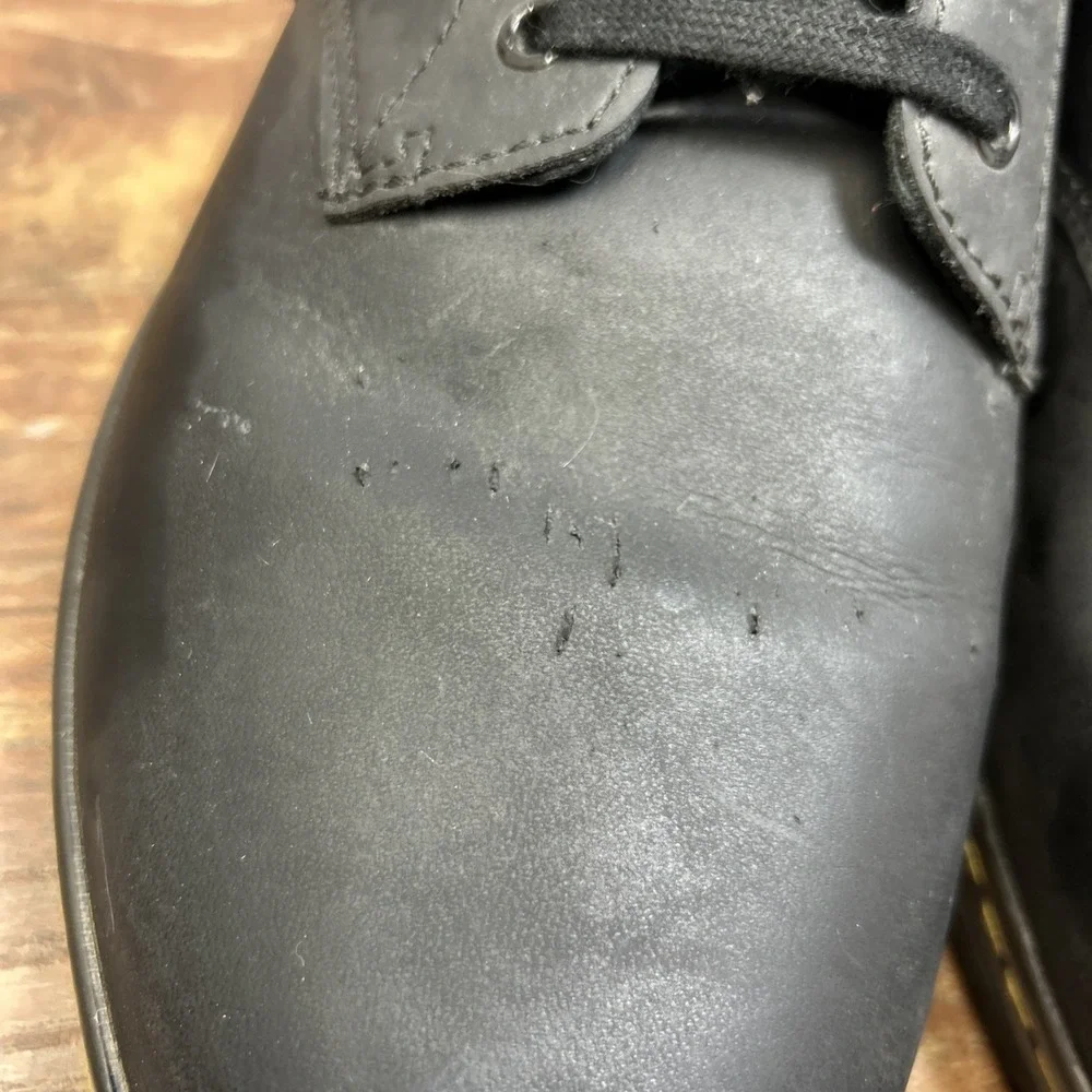 Dr. Martens Doc Boots Mens‎ 13M Black Leather Tobias Casual Goth Grunge