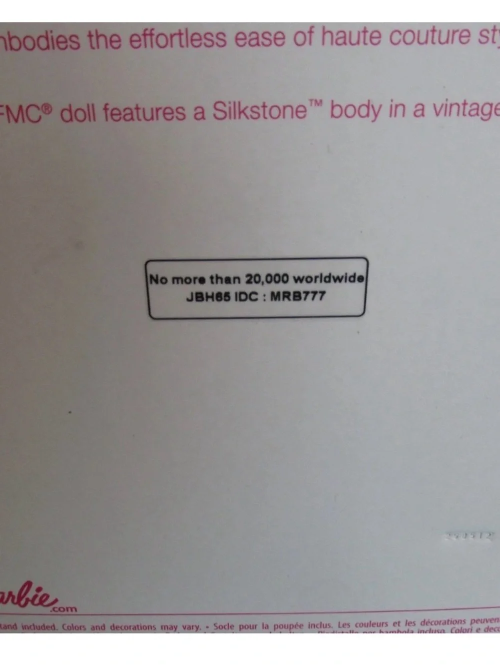 Barbie collector doll