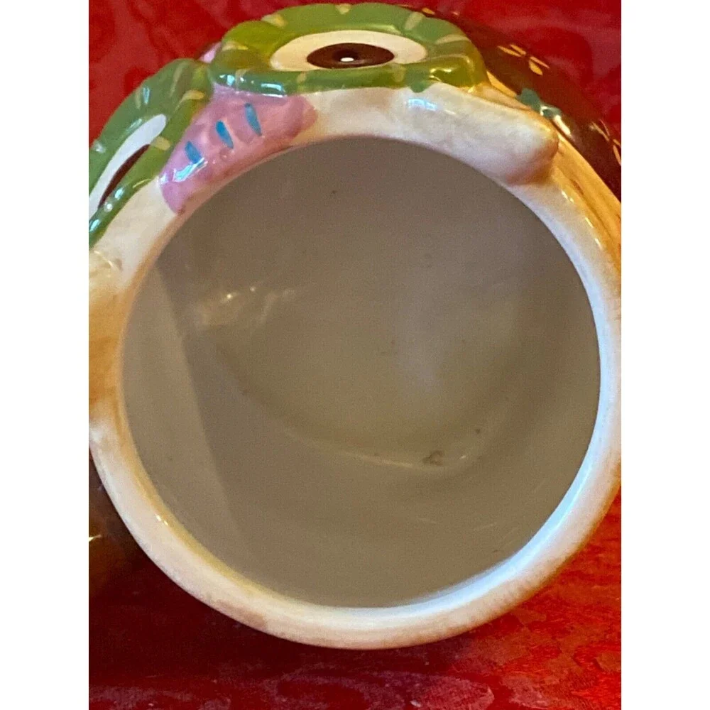 PIER One IMPORTS Hand Painted Cup 24oz Mug Dolomite OLLI THE OWL Large Coffee