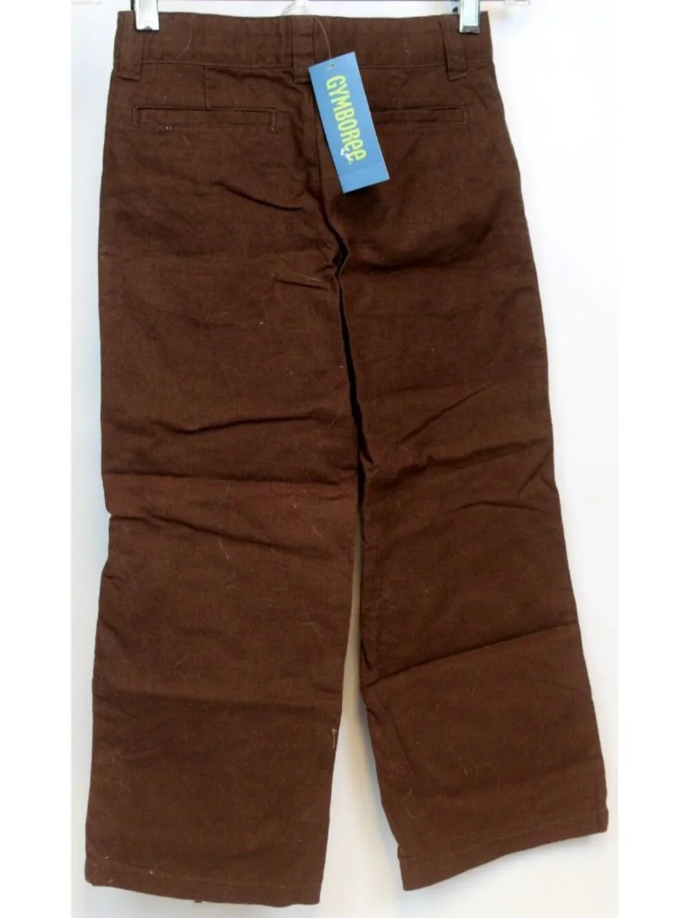 2008 Gymboree Aviator Easter Boys 2pc Cable Sweater Vest Brown Linen Pants sz 6